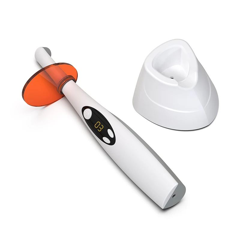 Lámpara de Fotopolimerización Dental, Lámpara de Curado LED Inalámbrica de 2200mW/c ㎡ Lámpara de Fotocurado Dental de Resina LED, 3 Segundos, Resinas Dentales