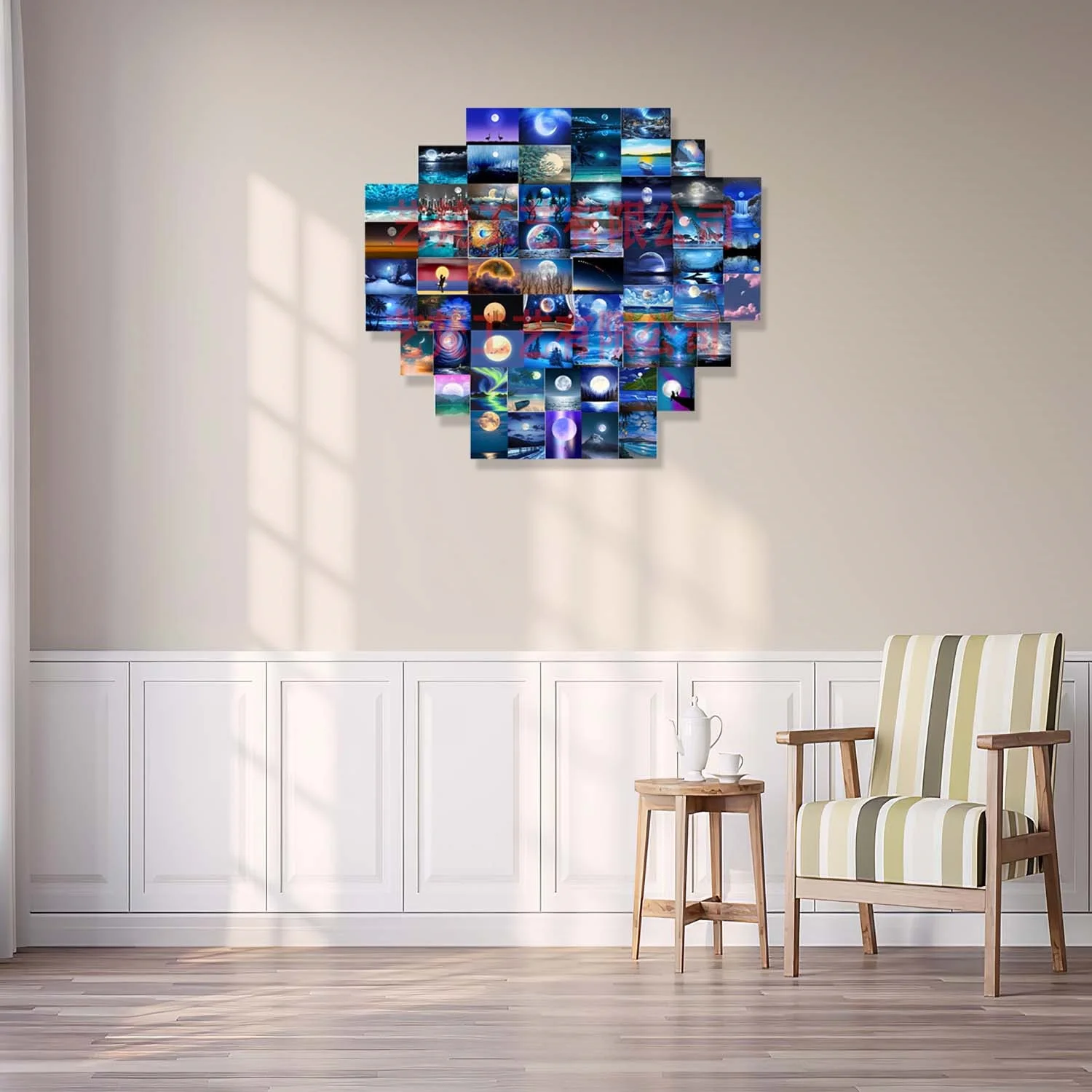 ชุดภาพโปสการ์ดภาพปะติดผนังชุดภาพปะติดผนังโปสเตอร์สวยงามของตกแต่งห้องนอน