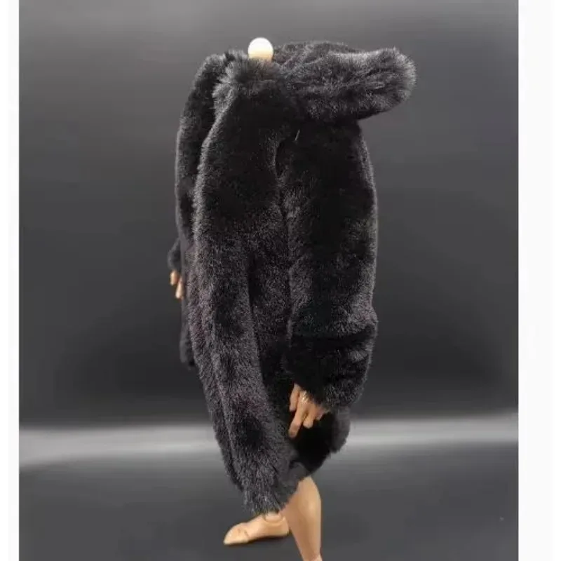 1/6 مقياس رجل امرأة الجندي أفخم معطف الفرو سترة الملابس نموذج ل 12 ''عمل أرقام دمية التبعي