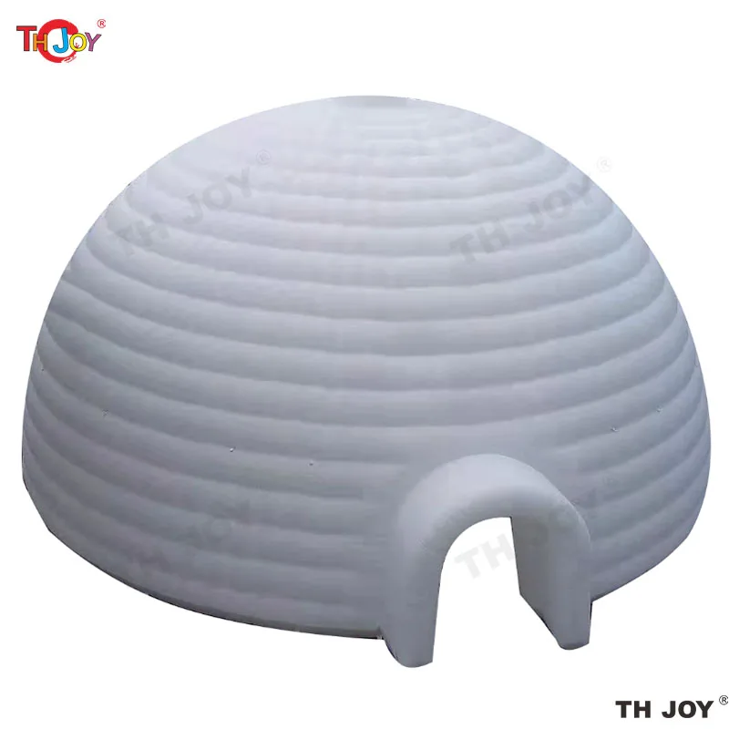 Customized Giant Dome White Inflatable Igloo Marquee 8 m Diameter Yurt Tent Balloon with Free Blower