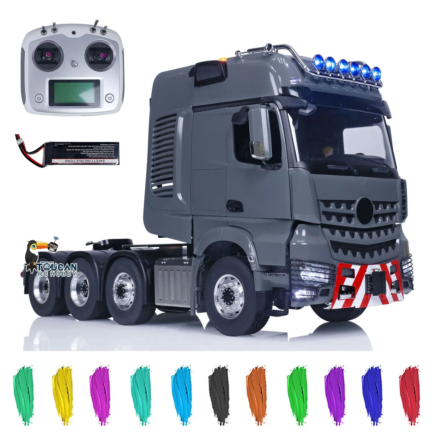 

Металлический шасси LESU 1:14 для радиоуправляемого трактора-грузовика, готовый к эксплуатации, с возможностью покраски и сборки, модель для мальчиков