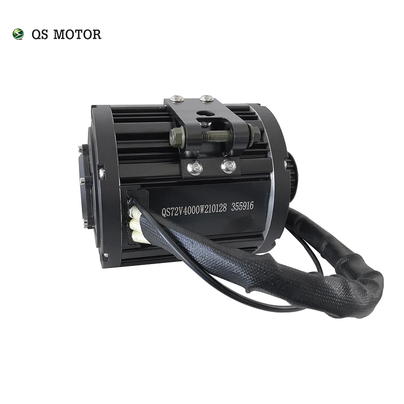 QSMOTOR 90H QS138 4000W Air Cooled Mid Drive Electric PMSM Motor Max Continous 72V 100KPH for Electric Motorcycle Scooter