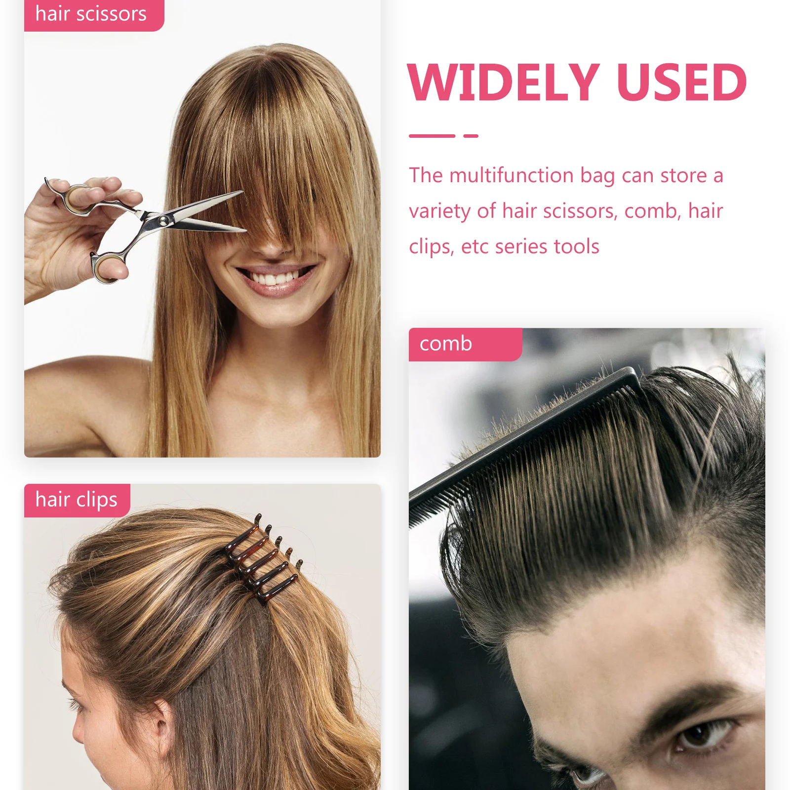 

1 шт., поясная сумка для парикмахерских ножниц, прочный органайзер для парикмахерских инструментов из искусственной кожи, сумка через плечо, модное хранилище для парикмахера