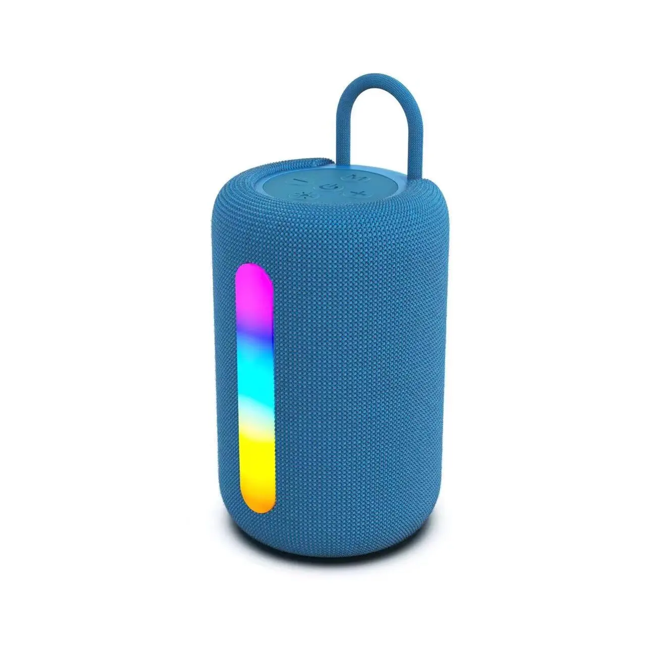 Rockmia EBS-042 Mini Portable Speaker Colorful Fabric Mesh With Handle Bass Sound Effects Heavy Bass Type C Charging Port