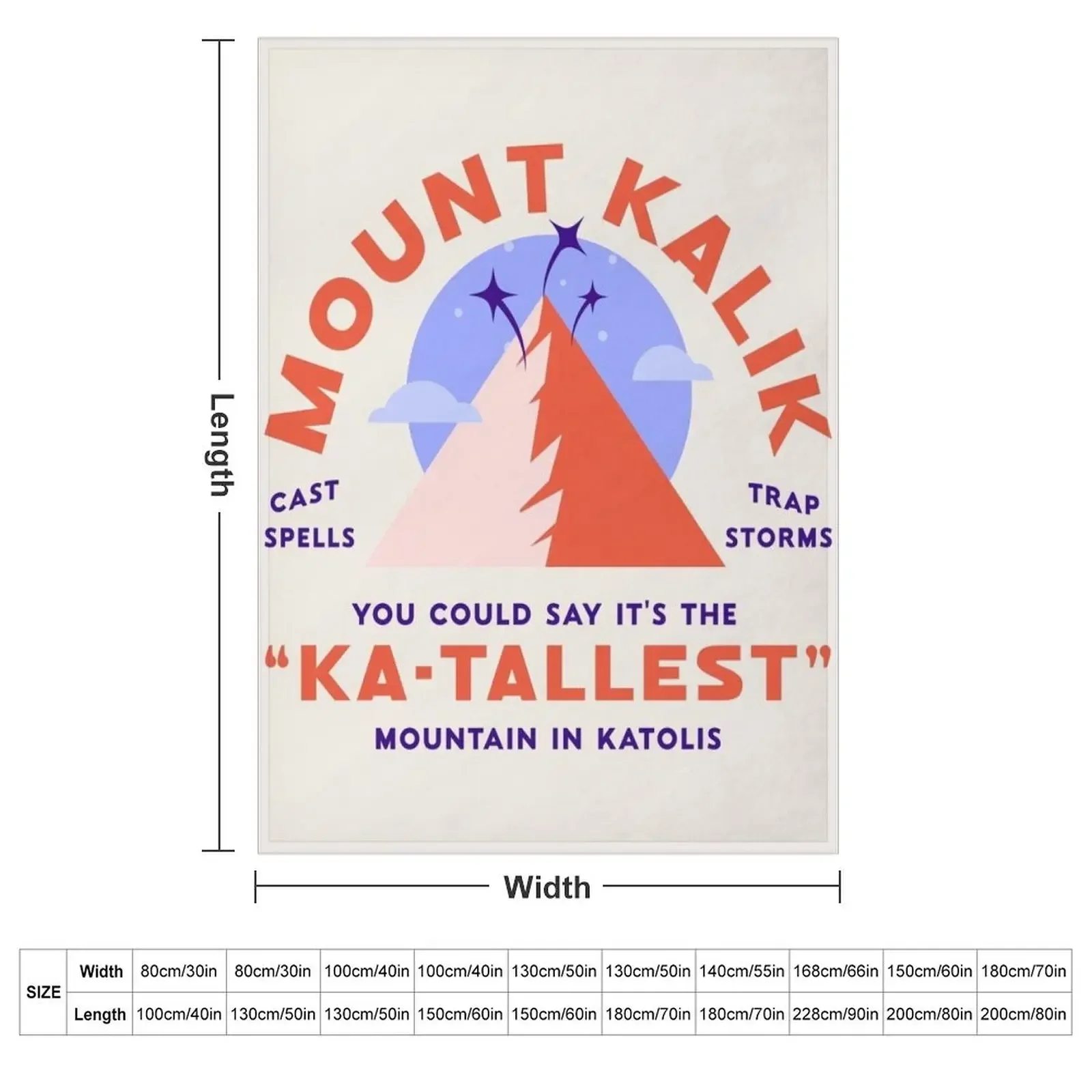 Ka-tallest Mountain Throw Blanket Soft Plaid Camping Blankets