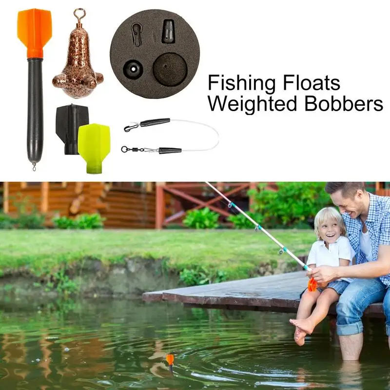 Fishing Floats Bobbers Colored Marker Float Carp Fishing Kit Fishing Floats Popping Cork Float Weighted Tackle Kit Supplies