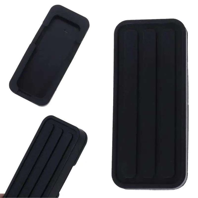 Car Pedal Protective Cover Bags 3 Pieces Rubber Replacement For Manual Transmission Black Clutches Replacing Cover For Driving