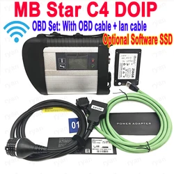 MB Star C4 With WiFi SD Connect C4 obd2 Scanner Multiplexer Cable For Benz Star C4 SD For Car Truck Auto Diagnosis tools