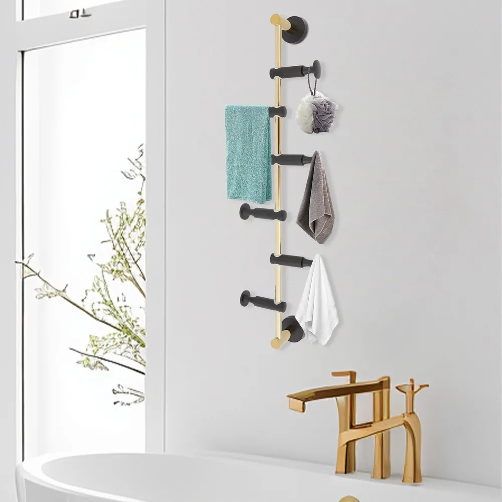 

Wall Mounted Coat Rack for Hallway Coat Hat Rack 6-Hook Coat Rack 7*60cm (W*H)