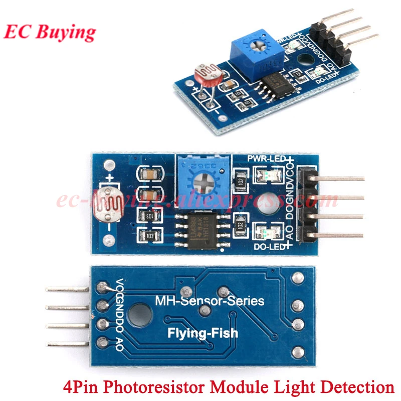 1-20Pcs Photodiode Sensor GL5516 Optical Sensitive Resistance LM393 Photoresistor Module Light Photosensitive Switch for Arduino