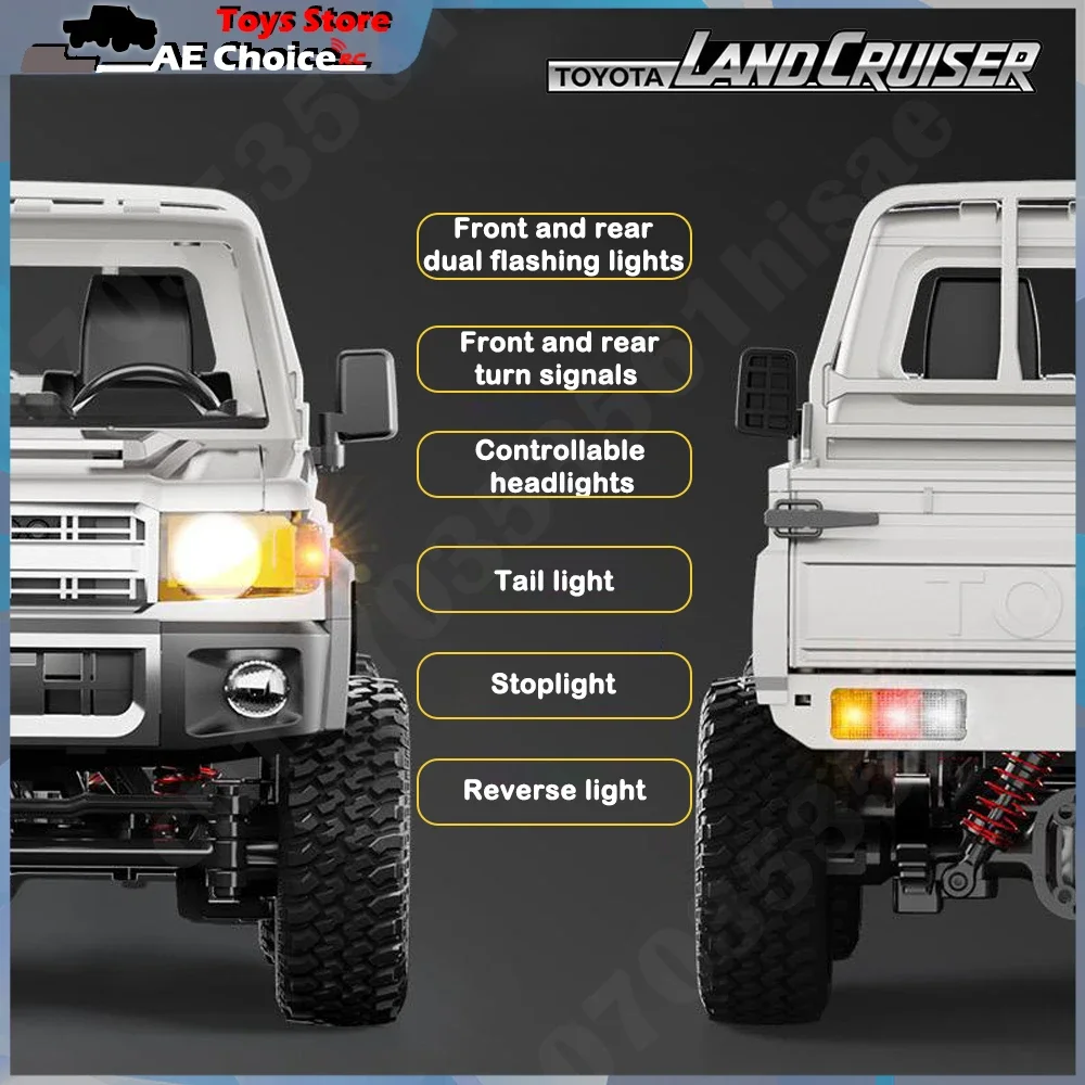 MN82Pro 1:12 Rc Car Mn82 Model Retro Full-scale Simulation Lc79 RTR 4WD 280 Motor Remote Control Pickup RC Truck Model Car Toys