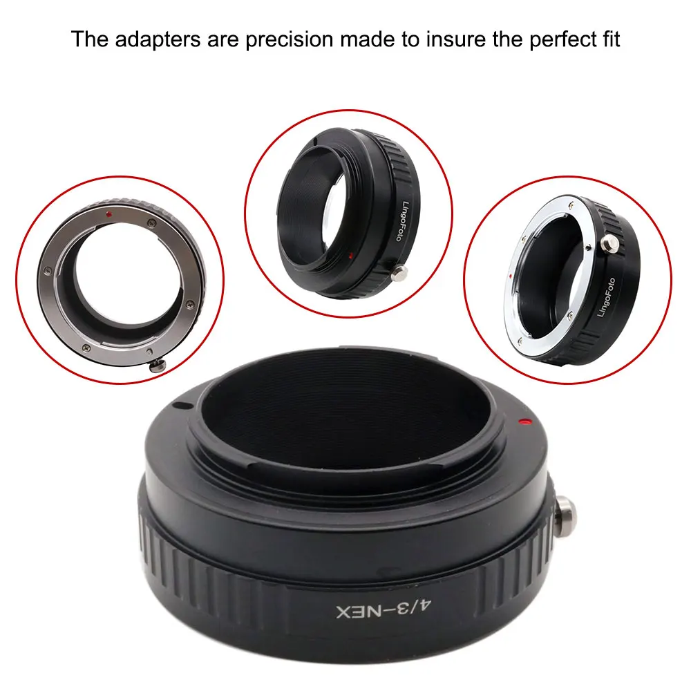 Câmera Lens Mount Anel Adaptador, Fit para Olympus, Sony NEX E, 4, 3, NEX