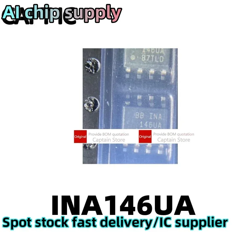 5PCS INA146 INA146U INA146UA SOP8 differential amplifier chip