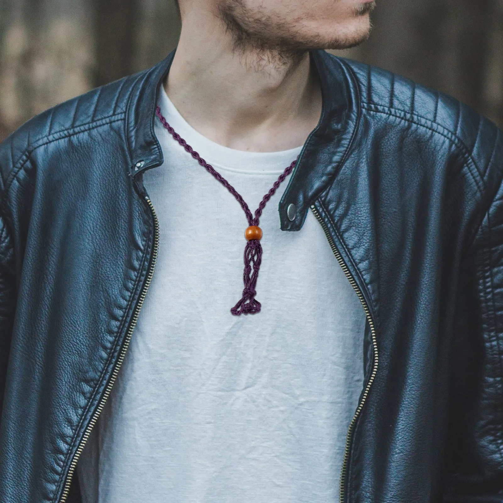 

4Pcs Adjustable Braided Necklace Cord Stone Holder Retro Empty Cage Holder for Crystal Pendant DIY Jewelry Hanging Ornament