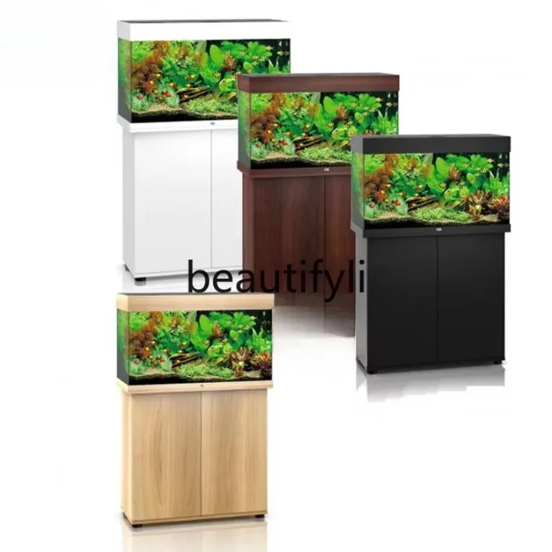 Black diamond high-grade fish tank 800 floor-to-ceiling living room ecological fish tank aquarium with cabinet  H