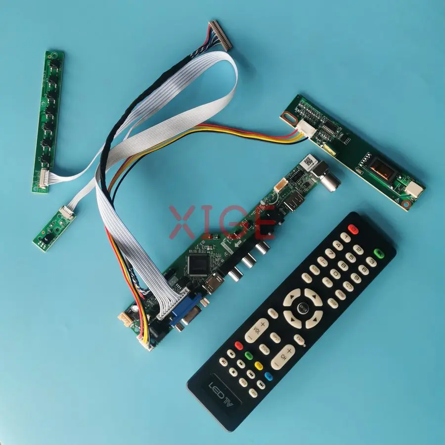 

Screen Drive Controller Board Fit LTD121EXVV QD12TL02 QD12TL01 LP121WX1 1-CCFL 1280*800 1280x800 20 Pin LVDS USB+AV+VGA+HDMI Kit