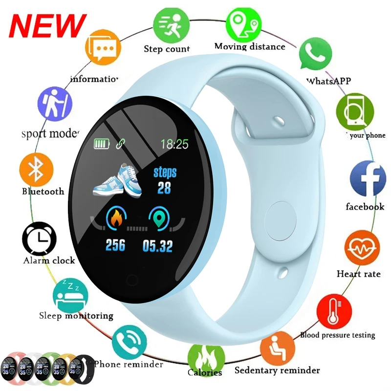 Reloj inteligente Digital para hombre y Mujer, accesorio de pulsera resistente al agua con control del ritmo cardíaco, seguimiento de actividad deportiva, compatible con Android e IOS