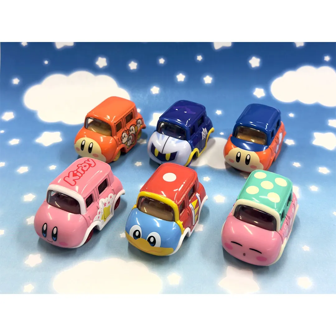 Takara Tomy Tomica Dream Kirby 6 Figures Kirby Sleep Meta Knight Waddle Dee Car Model Toy Gift for Kids