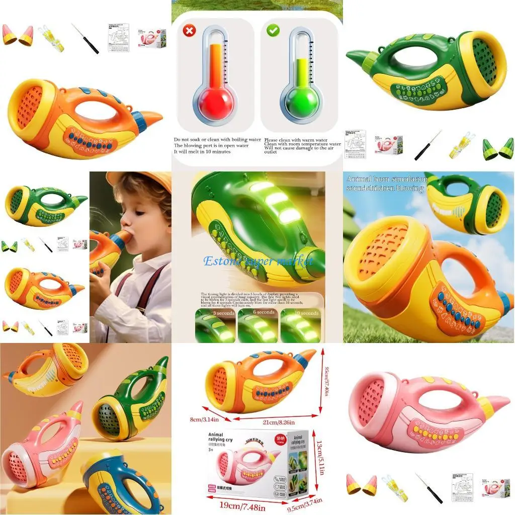 

090B реалистичный звук звонящего животного для малышей, рог животного, охотничья игрушка, музыкальный инструмент, игрушка для