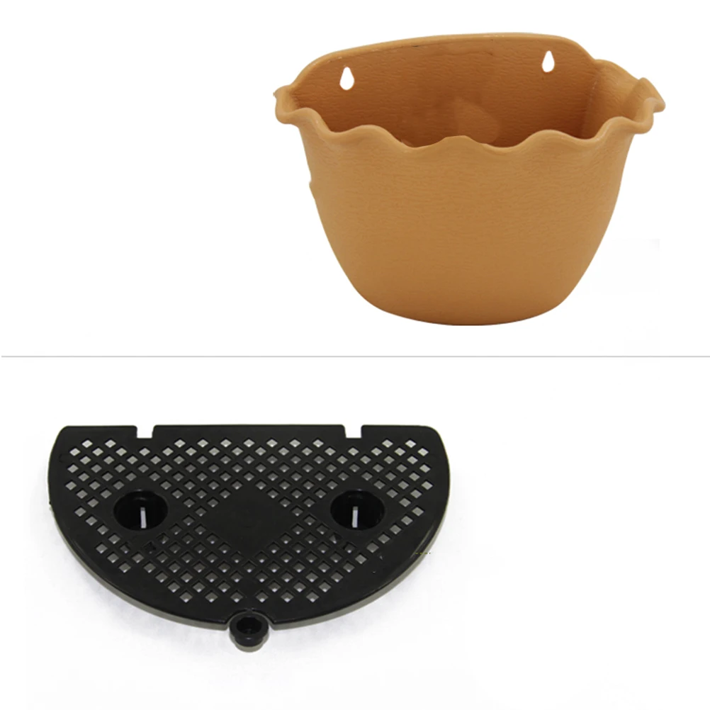 

1pc Semicircle Wall Wall Hanging Planter Material Hanging Bonsai Garden Supplies Planter Decor
