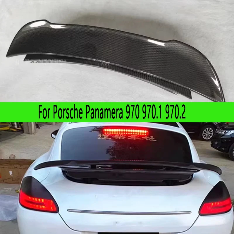 

For Porsche Panamera 970 970.1 970.2 Carbon Fiber Tail fins Rear Trunk Spoiler Guide Wing Rear Wing diverter Auto parts body kit
