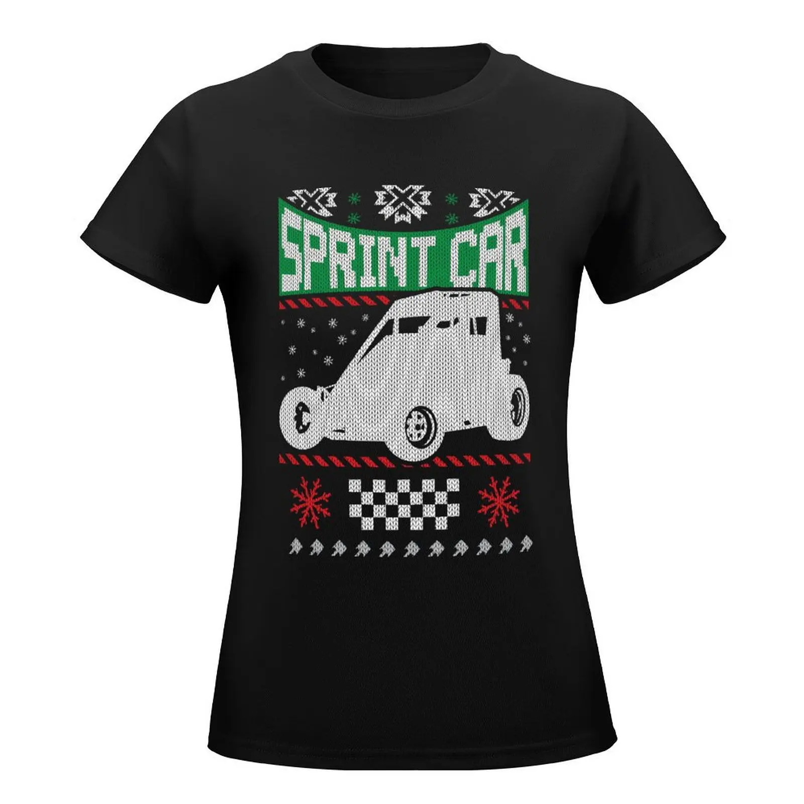 Sprint Car Racing Christmas T-Shirt shirts graphic tees korean fashion Blouse t-shirts for Women graphic tees funny