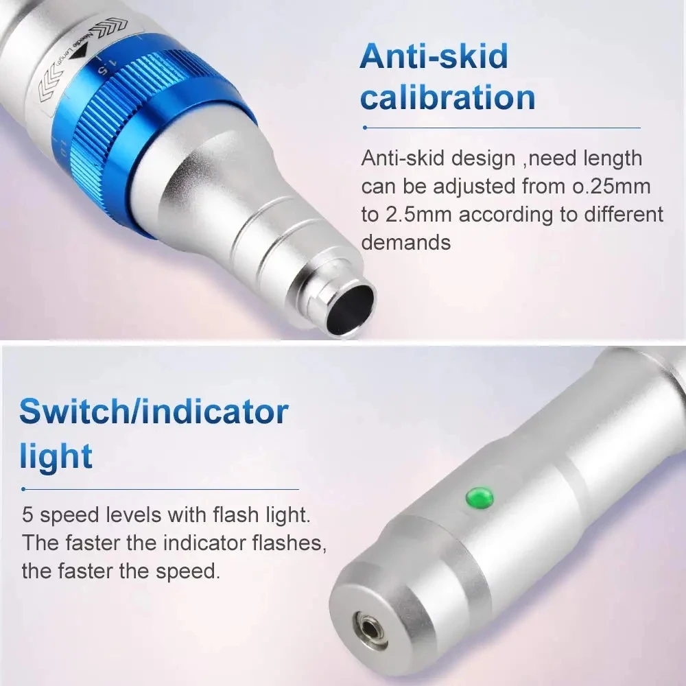 Pluma eléctrica de microagujas, Dermapen, Derma Roller, herramienta de reparación para el cuidado de la piel, arrugas, cicatrices de acné, estrías