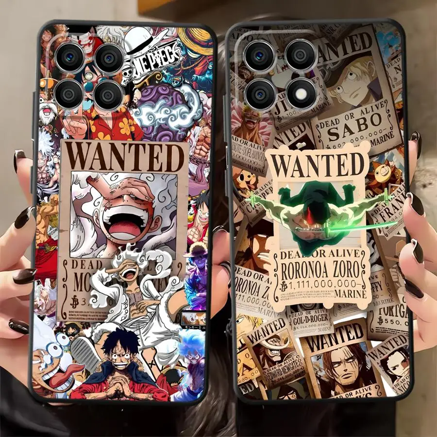 One Piece Anime Luffy Phone Case for Honor 400 600 X7b X8d X5c X9a X9C X7d X6d Play10 X9b X8a X8b X7a X9D Soft Cover