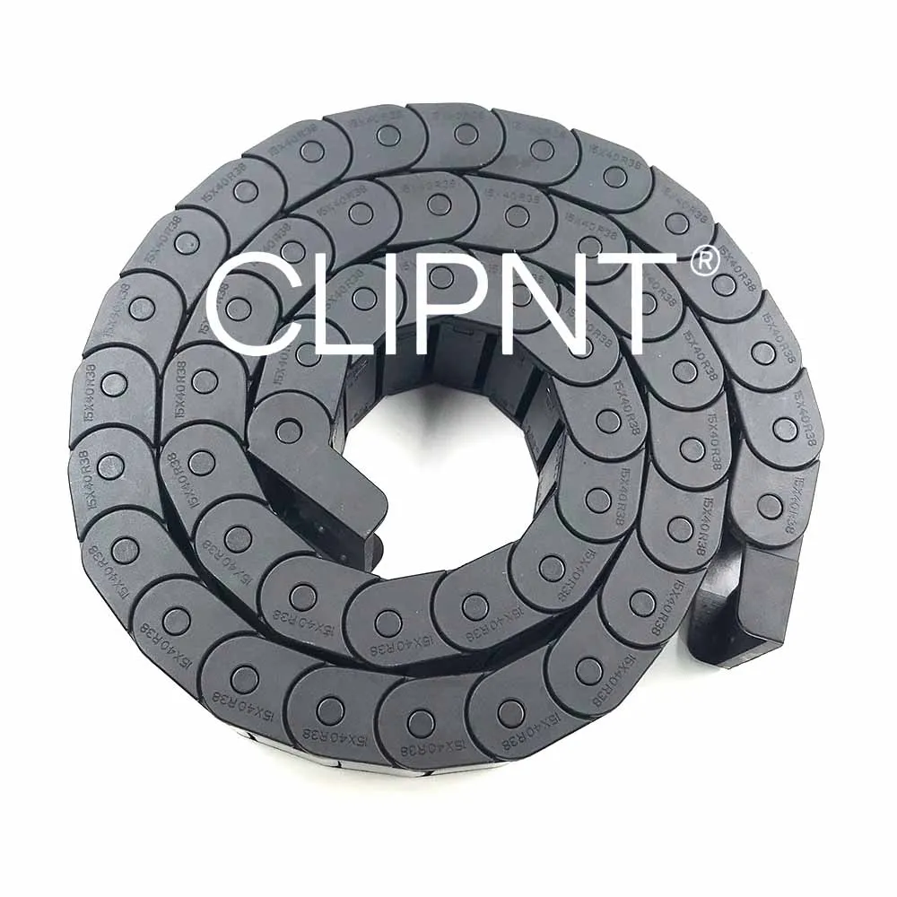 CLIPNT Cable Chains 7x15 10x20 10x30 10x10mm Bridge Type Non-Opening Plastic Towline Transmission Drag Chain for Machine