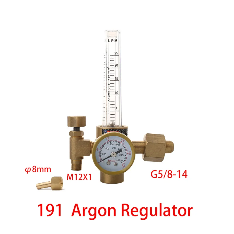 Tig Argon regulator Flow Meter Gas Regulator G5/8