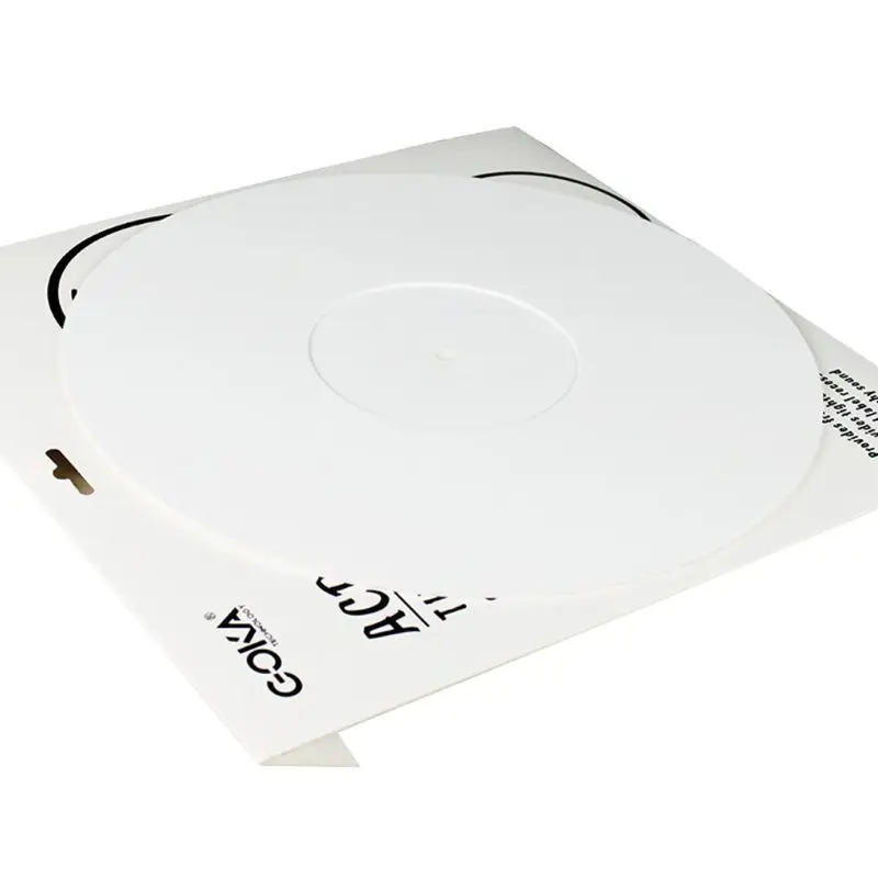 573A 12 بوصة 3 مللي متر لوحة تسجيل أكريليك مضادة للكهرباء الساكنة لـ الفينيل حصيرة Slipmat للقرص الدوار