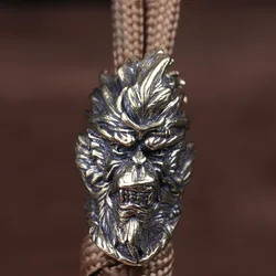 Dark Monkey King Brass Knife Beads EDC Outdoor fai da te accessori Paracord intrecciato cordino pendenti gioielli ombrello corda impiccagioni