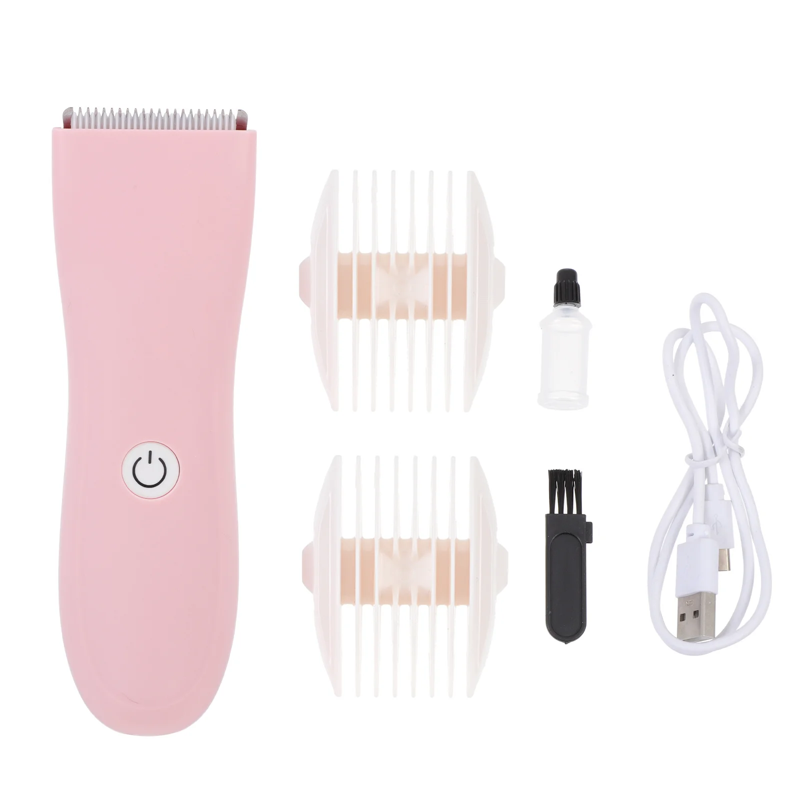 

1Set Electric Baby Hair Clipper Rechargeable Silent Hair Trimmer Lightweight Portable Kid Haircut Tool Accurate Cutting