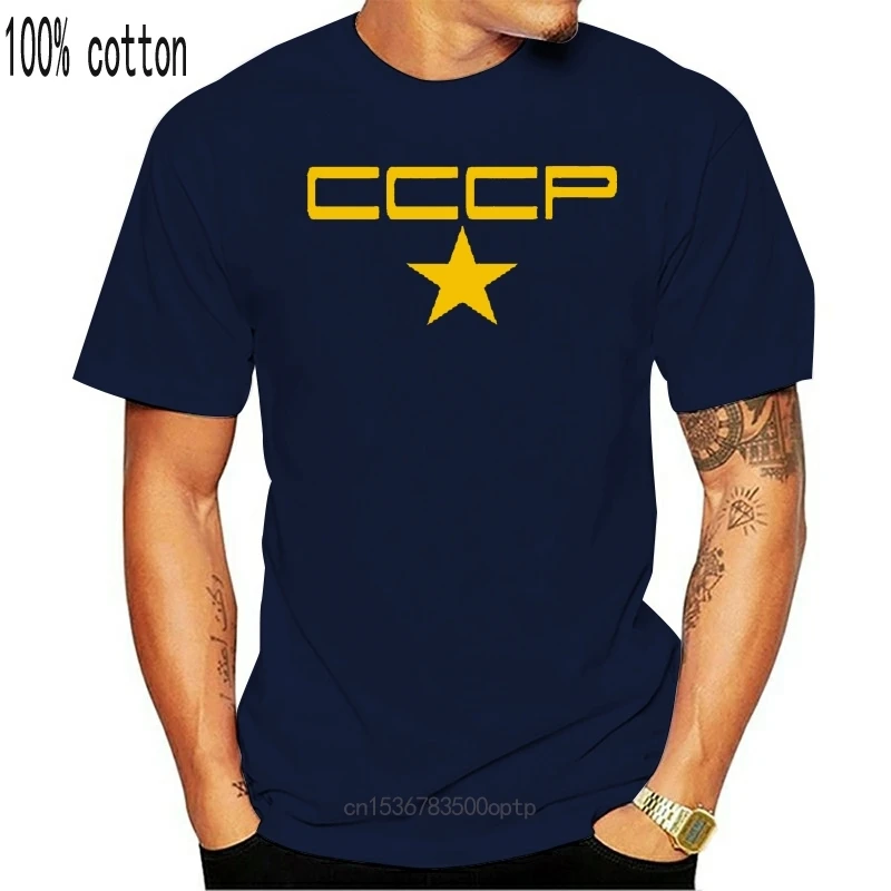 New Cccp Retro Style Ussr Communist Russian Cold War Fun Logo T-Shirt Russia Moscow 2021 2021 Short Sleeve Casual Top Tee