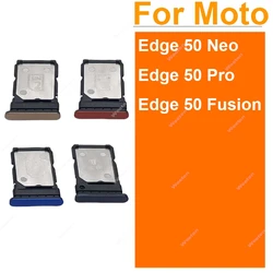 For Motorola MOTO Edge 50 Fusion SIM Card Tray Holder Sim Card Slot Card Reader Adapter Replacement Repair Parts
