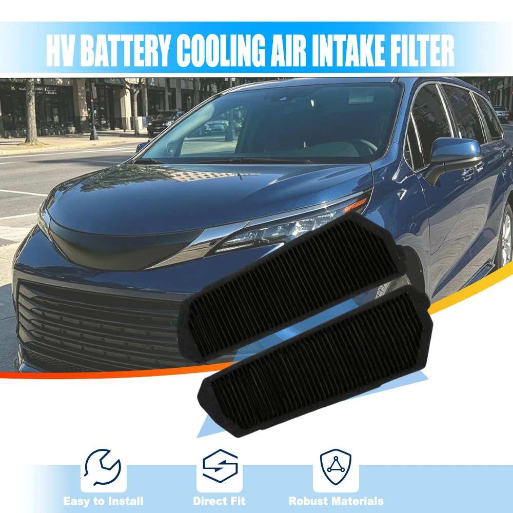 2 pcs Battery Cooling Air Intake Filter G92DJ-08020 For Toyota Hybrid Sienna LE XLE XSE Limited 2.5L 2021 2022 2023 G92DH45010 - view 5