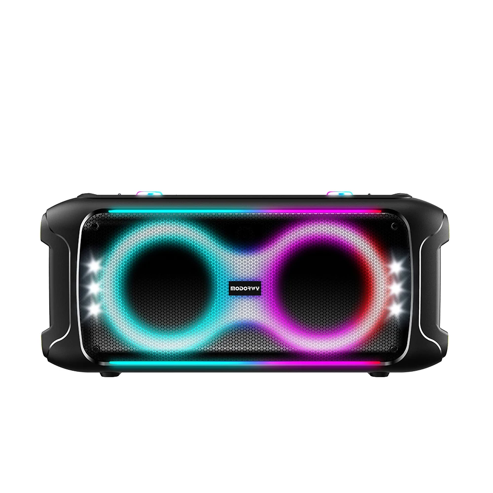 

Professional Portable DJ Party Tweeter Speaker Smart Audio Wireless BT Monitors RGB LED Lighting Plastic Material AUX