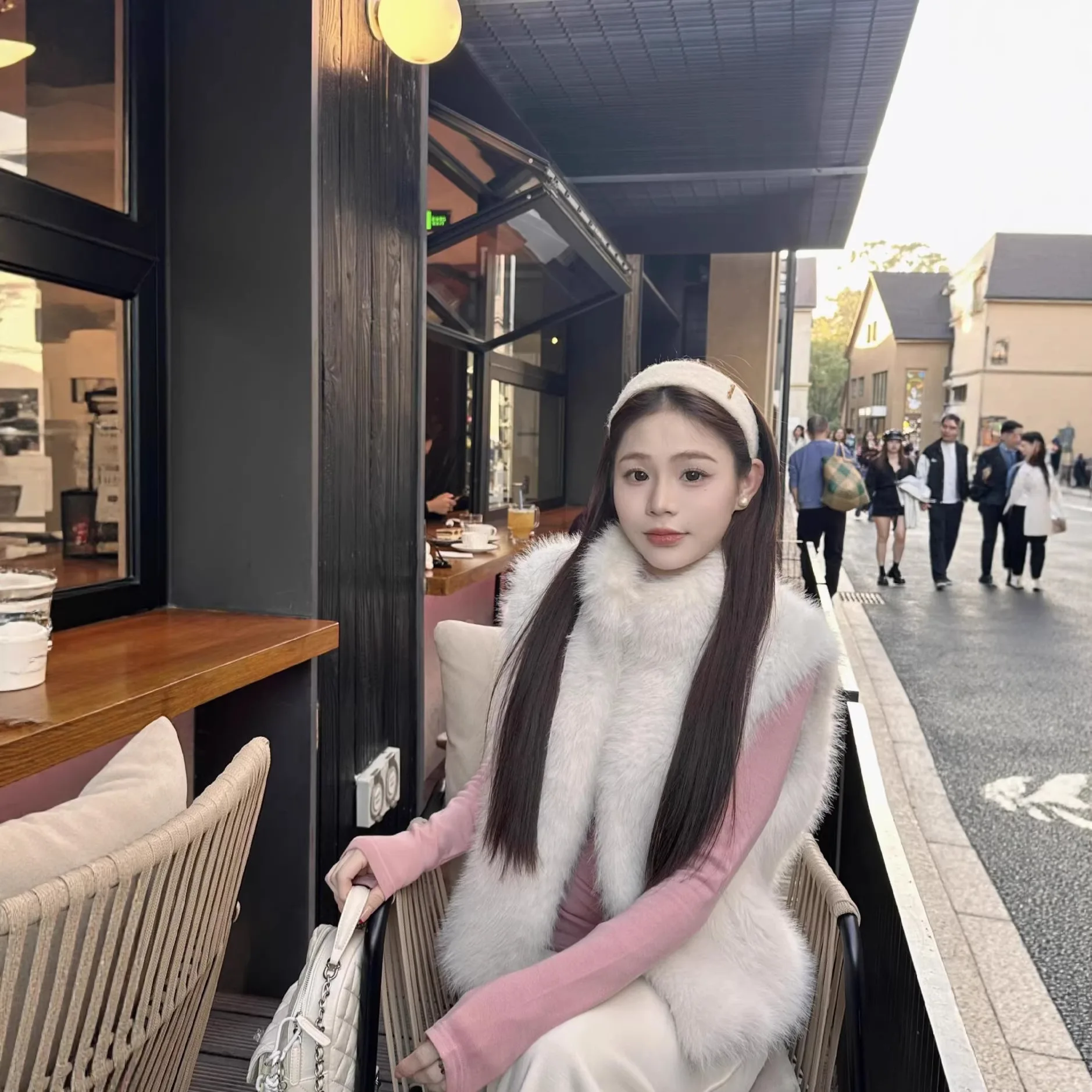 Luxury Cashmere Faux Fur Women's Vest