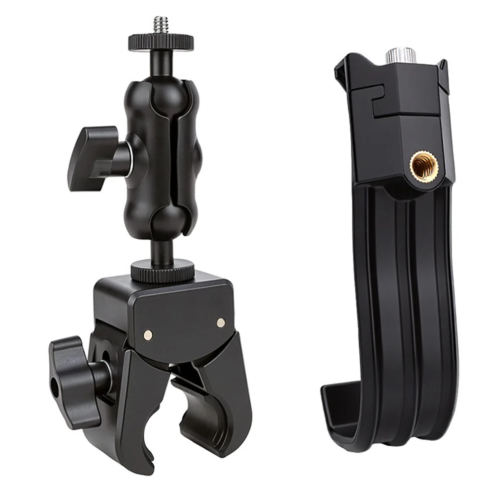 Stable Aluminum Mount For DJI 4 Pro And NEO2 Remote Controllers Featuring Spherical Angle Adjustment For Cycling