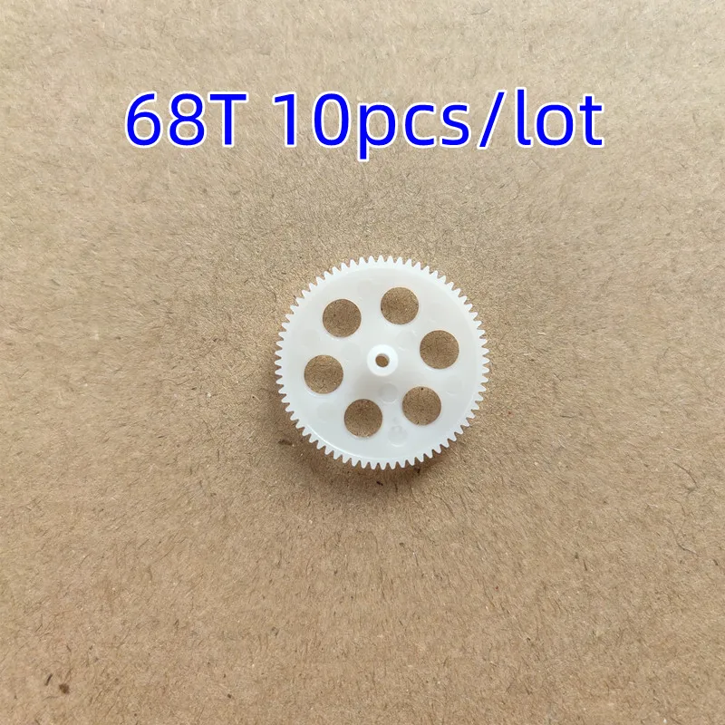 

681.5A 0.3M Aircraft Pinion OD= 21mm 68 Teeth 1.45mm Shaft Hole 68T Precision Gear Toy Plastic Accessories 10pcs/lot