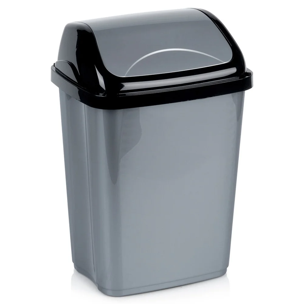 Plastic Prullenbak Grijs 10 L