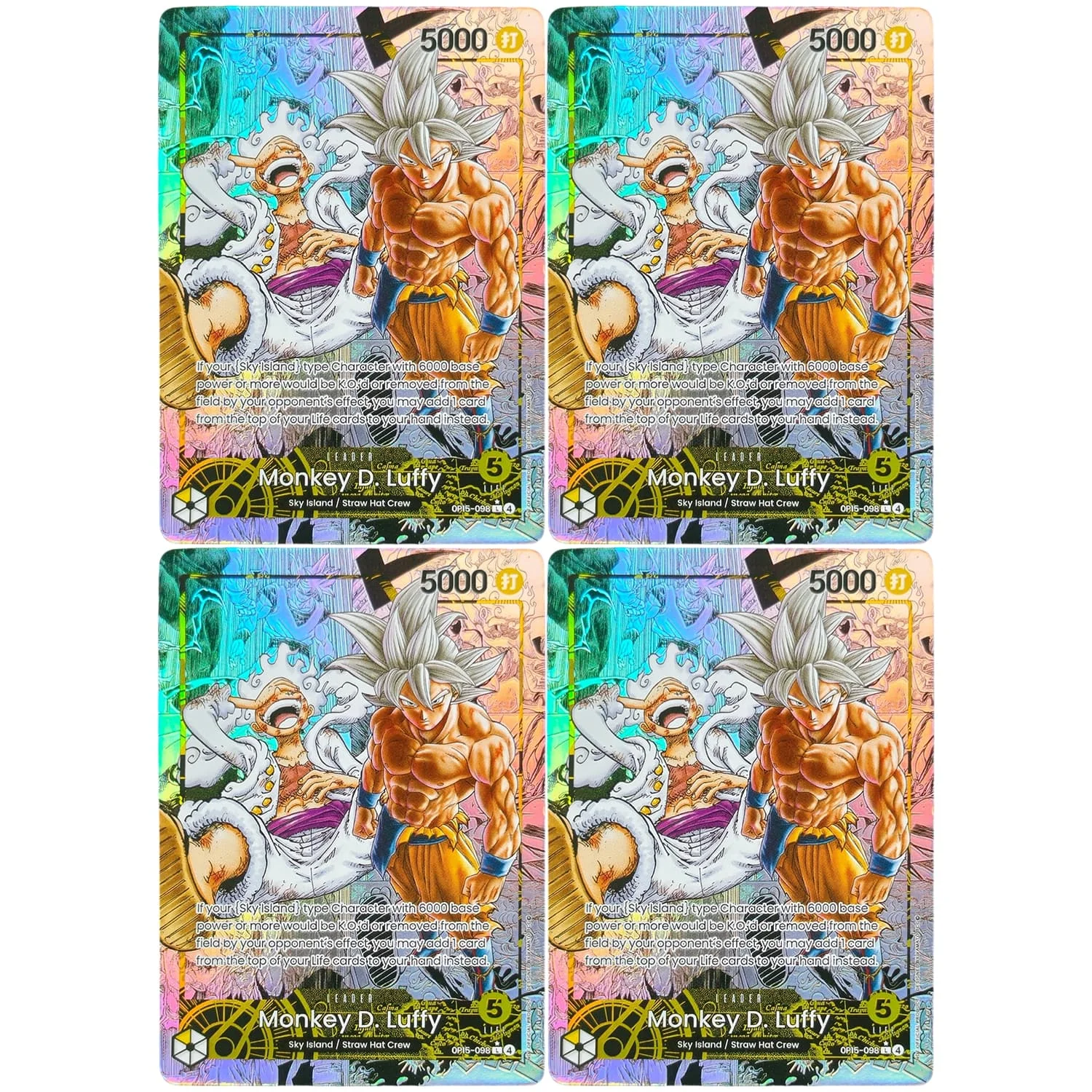 Homemade Nika Luffy Fan‑Art Full‑Art Cards, Manga Series English High‑Quality Game Collectible Texture Card Toy