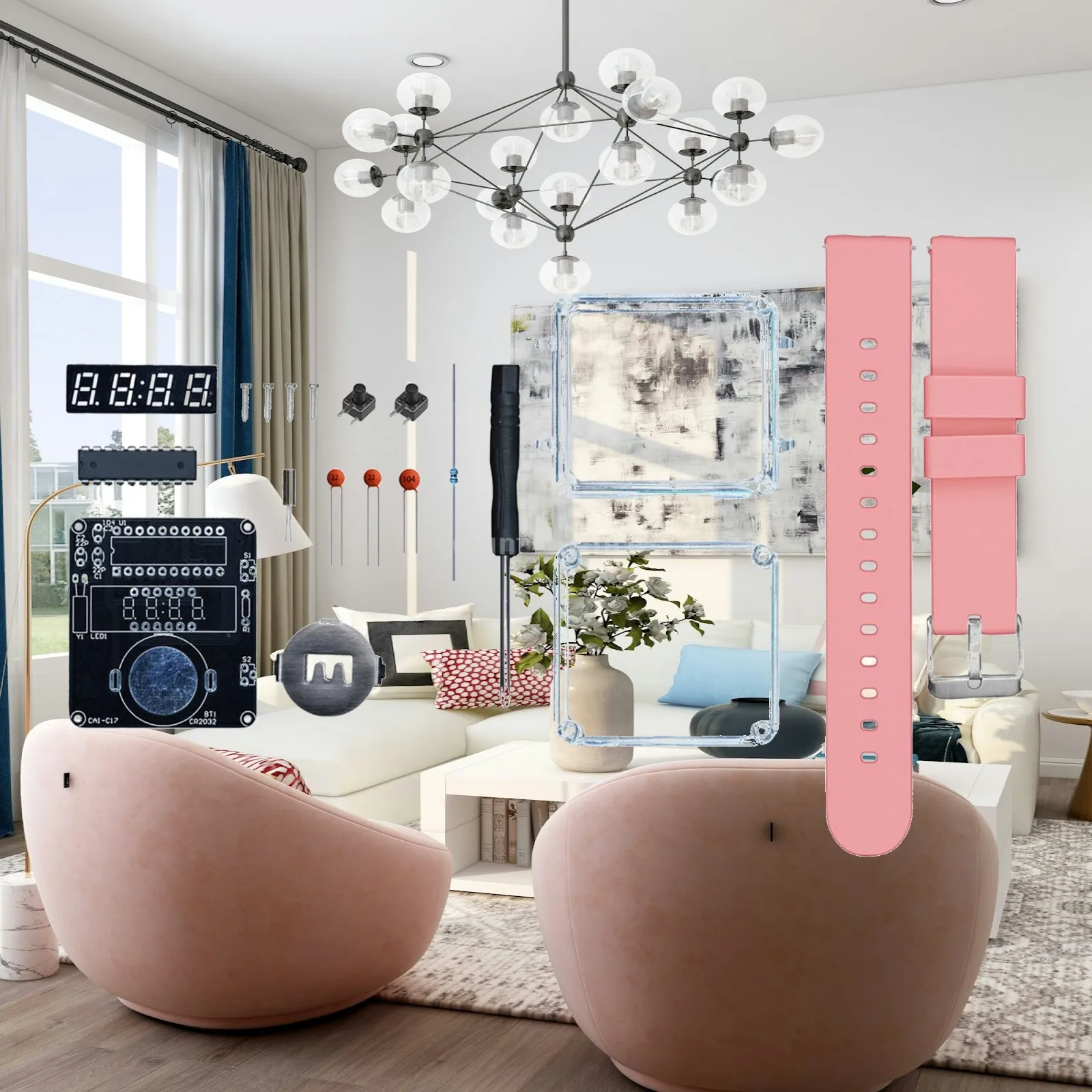 DIY Electronic Watch Kit Educational Science Kits for Beginners Education