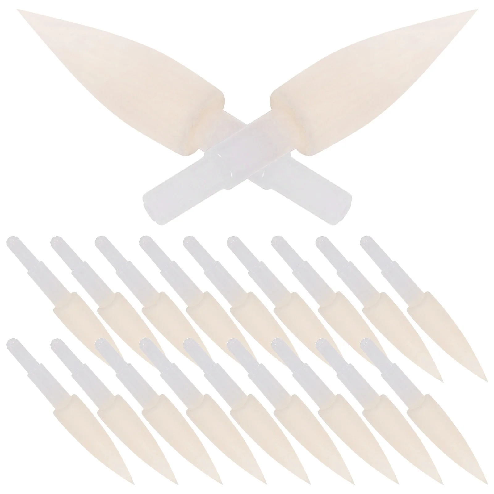 

20pcs Sponge Pen Accessories Tips Replacement Heads Soft Brush Nibs Calligraphy Pens Art Supplies Writing Accessories