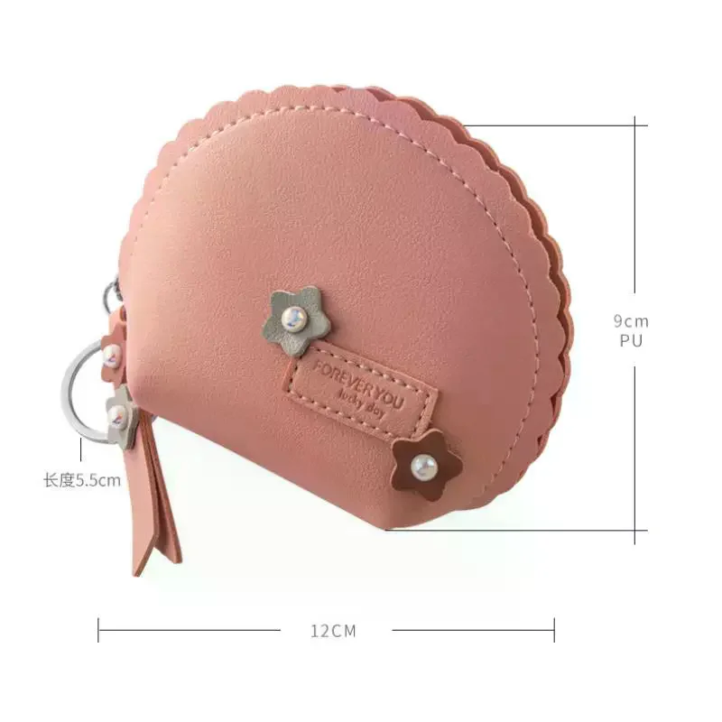 Mini Waterproof Zip Coin Purse Portable Ultra Thin Key Wallet for Women Trendy Shopping Small Cute Pouch