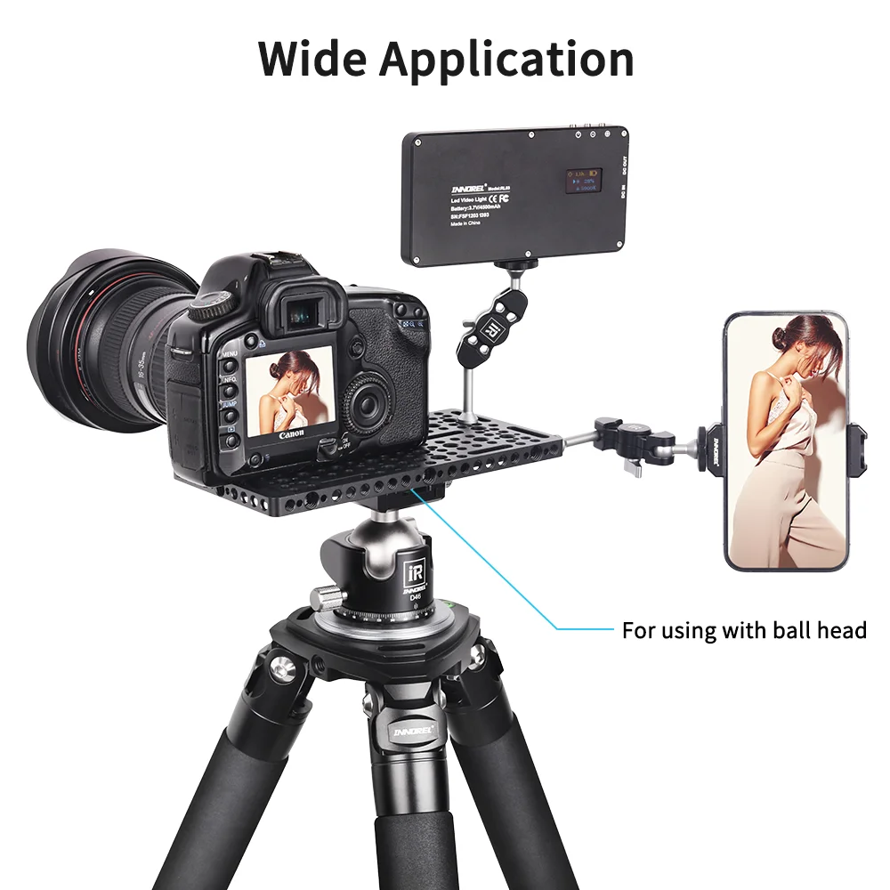 ARTCISE CP200 Multi-Functional Cheese Plate with Built-in ARRI Locating Holes 1/4