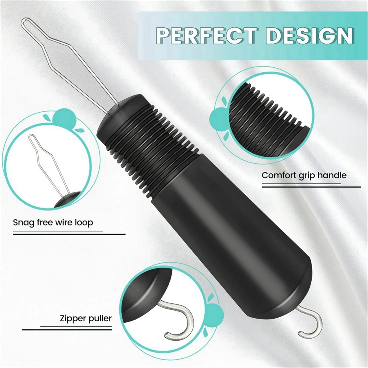 Best 2Pcs Button Helper Tool with Non-Slip Grips to Help with Shirts, Coats, Button Hook Aids for the Elderly and Arthritic