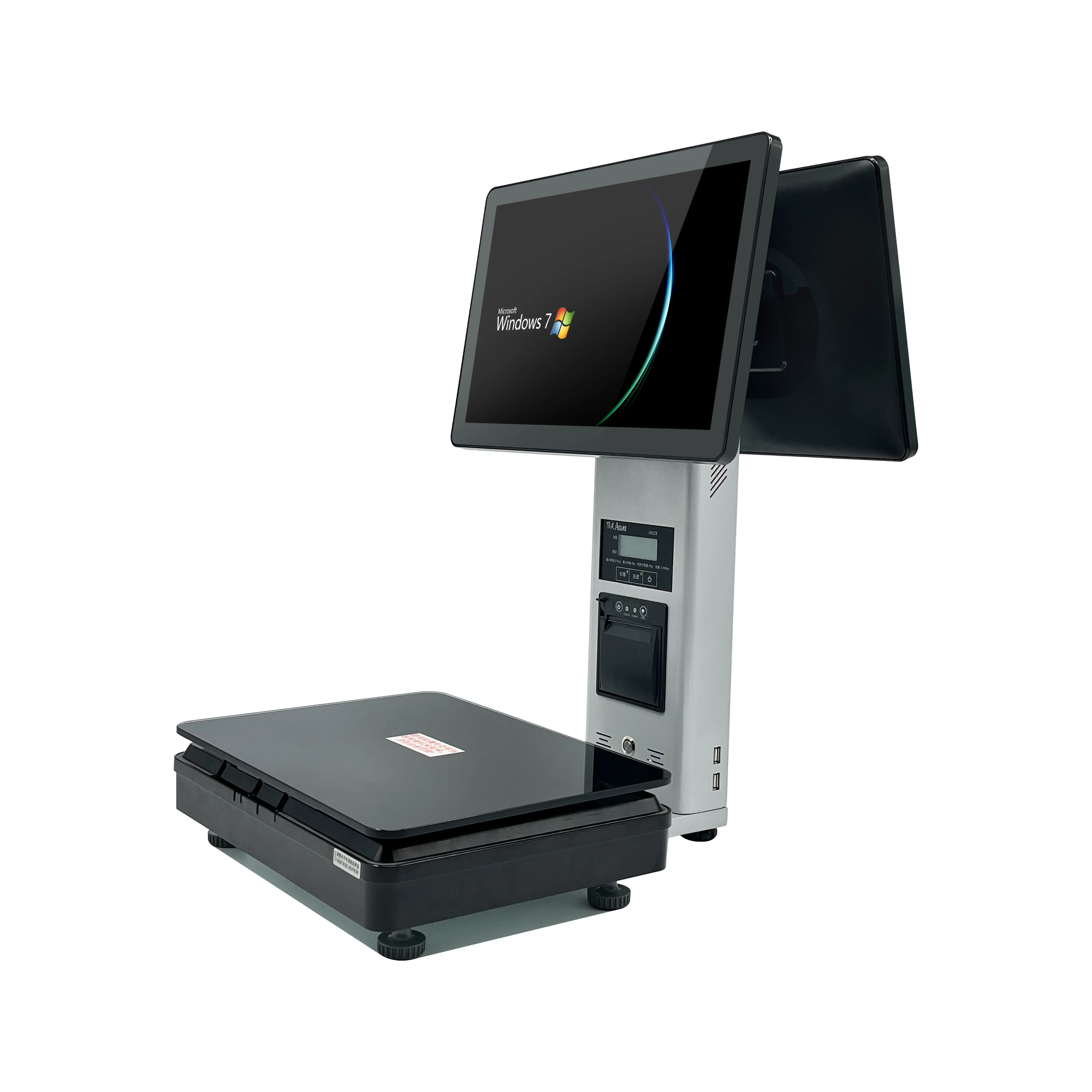 AI POS Scale Smart Recognize Food Touch Screen smart weight Scale with AI  for Fruit Shops Supermarket Pos
