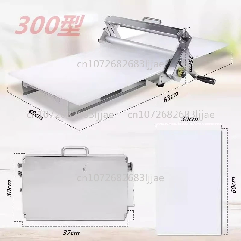 Hand Cranked Puff Pastry Machine Desktop Folding Hand Crank Machine Desktop Pizza Croissant Dough Tablet Manual Dough Sheeter