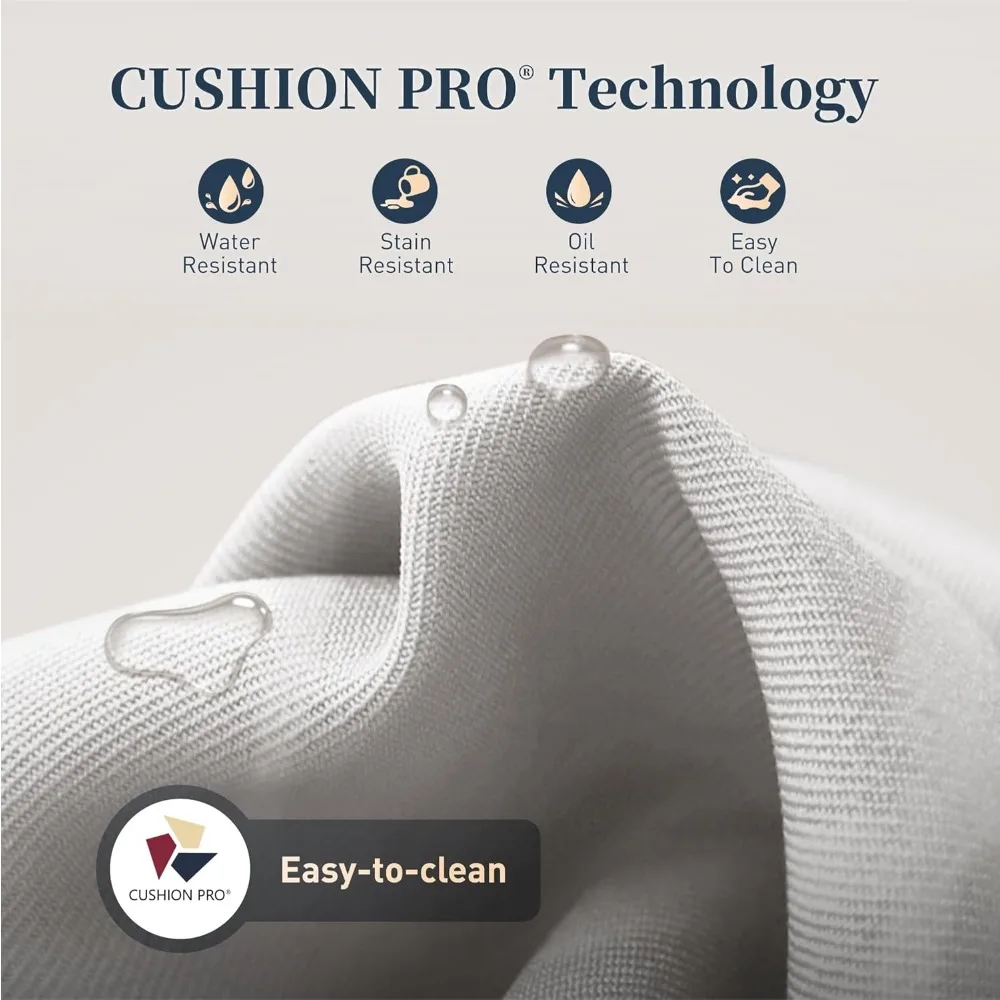 طقم أثاث خارجي مكون من 6 قطع مع كراسي دوارة، وأثاث فناء من الخيزران مع مسند ذراع عريض 4.92، ومقعد عميق 26.3 #5